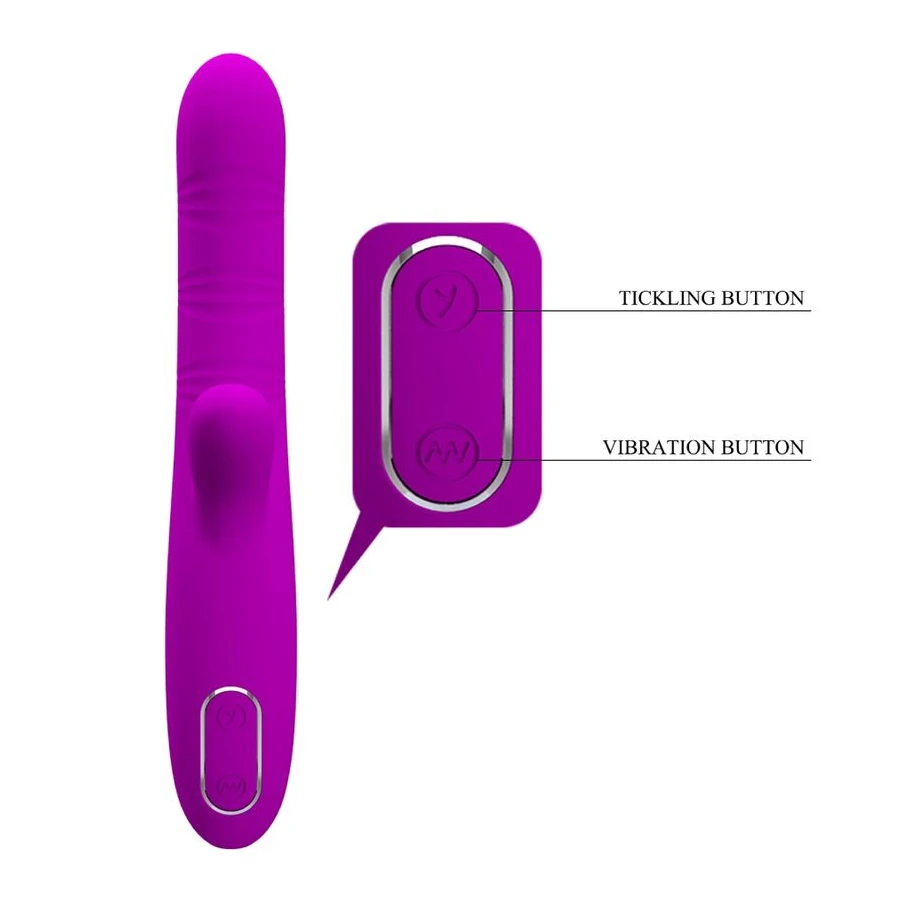 PRETTY LOVE - ANGELIQUE MULTIFUNKTIONSVIBRATOR + KLITORISSTIMULATOR LILA